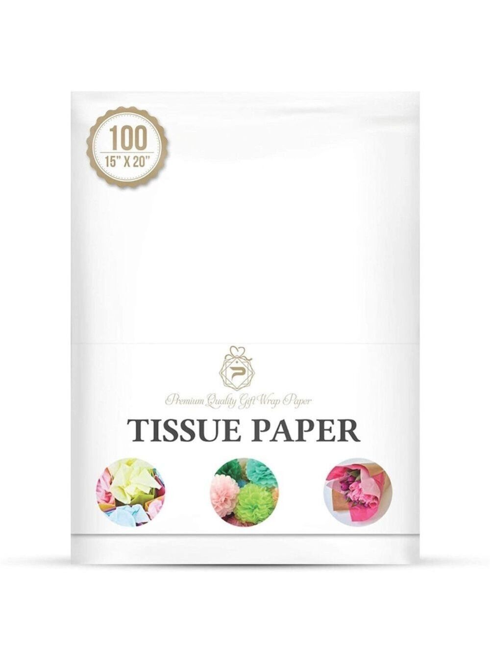 100 15x20” White Tissue Paper PRICE IS FIRM